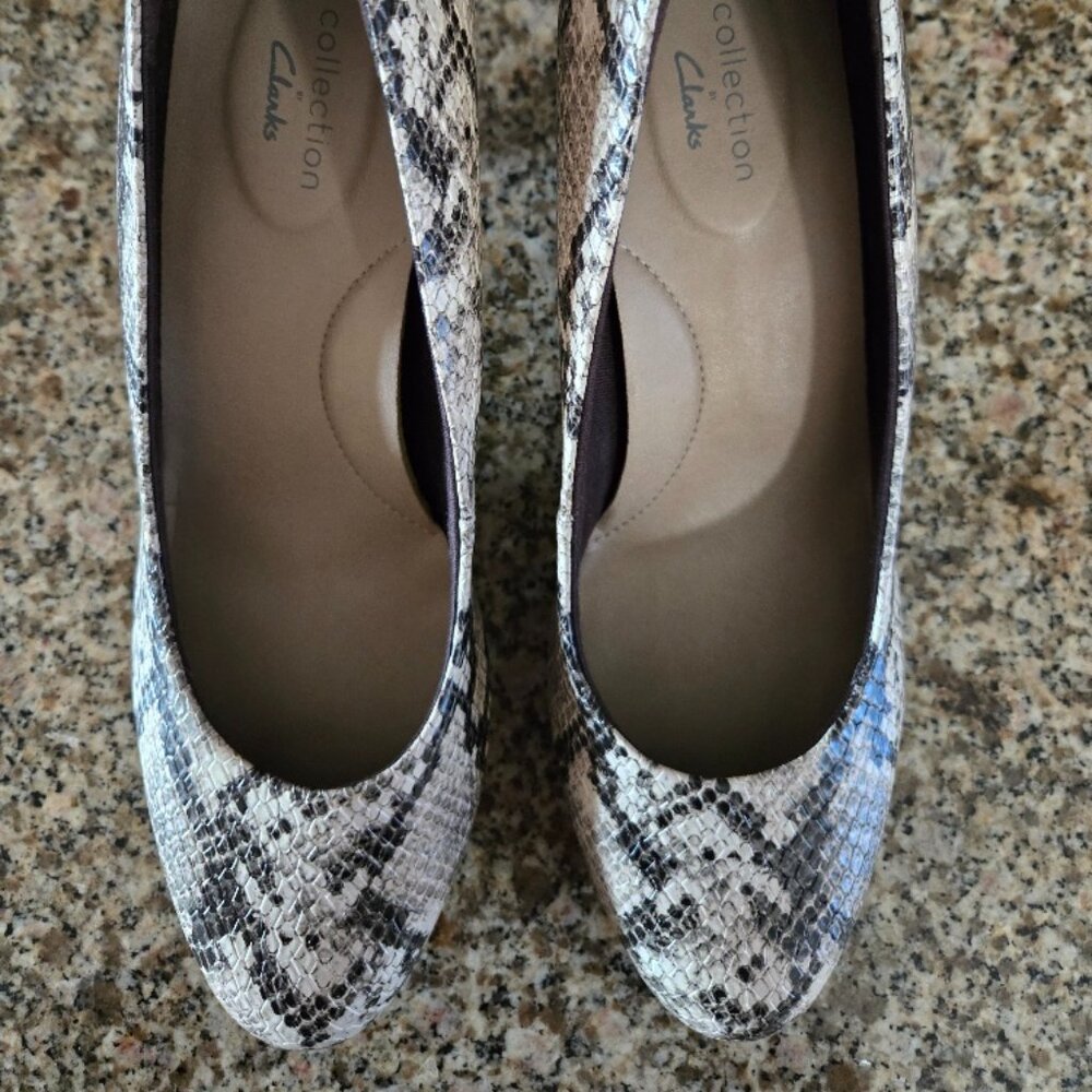 Clarks Ultimate Collection Women's Snake Print Heels